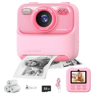 Children Digital Camera Photography Instant Camera 1080P HD Dual Lens Kids Video Recorder Toys for Girls Boys Best Birthday Gift