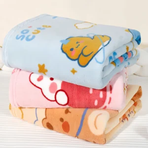 Ultra Soft Warm Cozy Coral Fleece Toddler,Fluffy Infant or Newborn Receiving Blanket for Crib,Cute Warm Baby Blanket