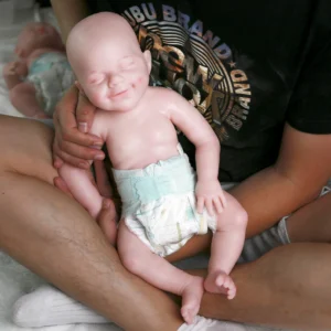 A9d6f3ad405cf4f8f821aa100d1e5b46au-1.webp COSDOLL 3.1kg Silicone Reborn Baby Doll Full Body Soft Silicone Baby Toy Doll Lifelike Smile Close Eyes Christmas Baby Toys Gift