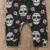 Citgeett Halloween Newborn Skull Floral Baby Boys Girls Romper Sleeveless Jumpsuit Headband Outfits Summer Holiday Clothes