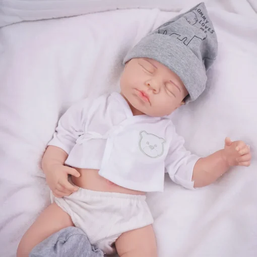 S03a17ac0eb584f0dbfac5f7235ce1ddfR-1.webp 20.47INCH Big Reborn Full Body Silicone Doll Adorable Smile Newborn Baby Girl