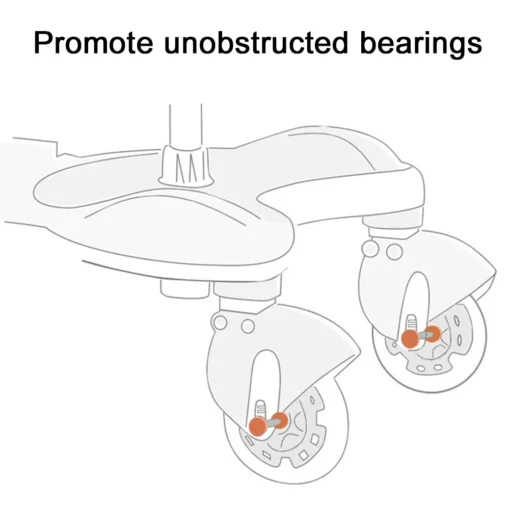 Trolley Auxiliary Trailer Children Stroller Pedal Adapter Baby Prams Auxiliary Trailer Footrest Pushchair Step Board Accessories