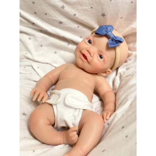 12" Micro Preemie Full Body Silicone Baby Doll Boy John Lifelike Reborn Doll Surprise Children Anti-Stress