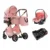 Baby Stroller 3-in-1 Travel System,Adjustable stroller and Accessories Combo Set, One Click Folding.