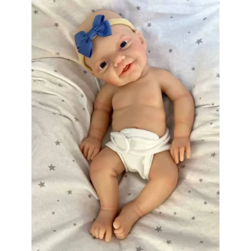 12" Micro Preemie Full Body Silicone Baby Doll Boy John Lifelike Reborn Doll Surprise Children Anti-Stress
