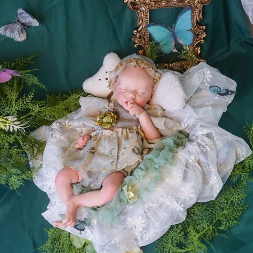 S176f025f9d914127813ebc2b32abe967Y-2.webp 17.52Inch Open Mouth Silicone Girl Reborn Full Solid Silicone Reborn Dolls Painted Baby Doll Toy For Kids Reborn Corpo De Silico