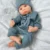16.14" Lifelike Full Body Silicone Reborn Baby Floppy 5.6lb Newborn Doll Open Mouth