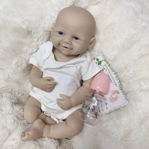 S18e0e71efbbe4d299098fbb1530a878eb.webp 18Inch Vivienne bébé reborn Girl Dark Skin Can Open Mouth bebe reborn de silicona Doll Soft Touch Handamde Reborn Silicone Doll