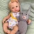 12" Silicone Full Body Reborn Baby Doll Lifelike Opened Eyes Pretty Baby Girl