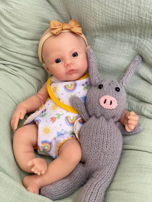 12" Silicone Full Body Reborn Baby Doll Lifelike Opened Eyes Pretty Baby Girl