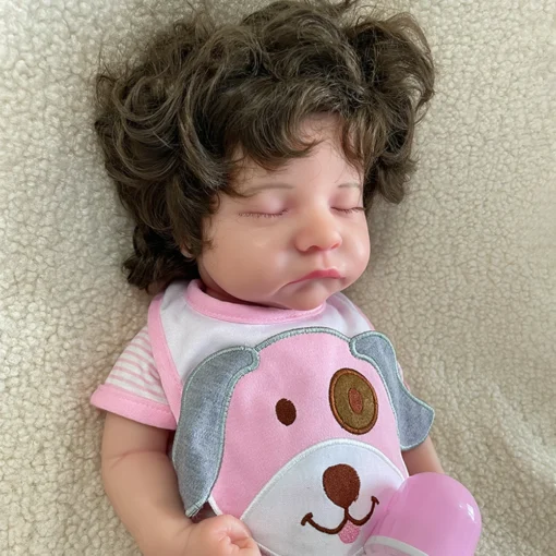 50cm 20inch Full Body Soft Silicone Reborn Baby Girl Lifelike with Hair Visible Veins Bebe Waterproof Toys for Collector Artist