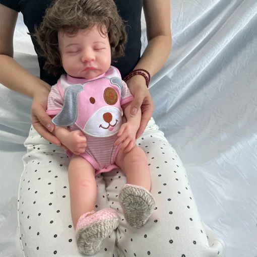 50cm 20inch Full Body Soft Silicone Reborn Baby Girl Lifelike with Hair Visible Veins Bebe Waterproof Toys for Collector Artist