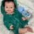 Saskia 16 Inch Emmy Silicone Reborn Baby Boy Can Open Mouth Handmade Realistic Newborn Doll Best For Children Christmas Gift
