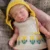 1 PC 10inch Open Mouth Reborn Silicone Girl With Rooted Hair Waterproof Newborn Baby Girl Lifelike Painted Realistic Doll Toy