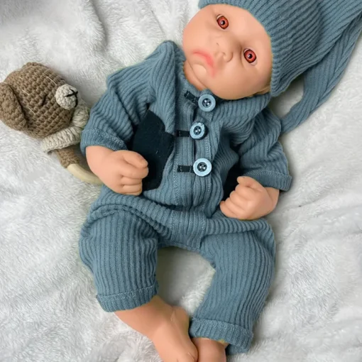 16.14" Lifelike Full Body Silicone Reborn Baby Floppy 5.6lb Newborn Doll Open Mouth