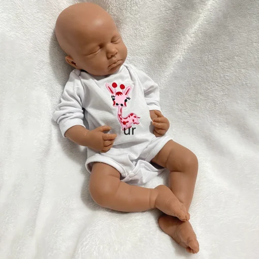 S3e5f5e1267a247a294cae9d7cb6cf6f35.webp 20" Full Body Solid Silicone Reborn Baby Girl/Boy Weighted 6.8Lbs 3D Skin Visible Veins Newborn Doll Kids Toy Anti-Stress