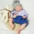 Artificial Soft Full Body Platinum Silicone Painted Reborn Doll Girl Handmade 18.31inch Solid Newborn Fake Boy For Kid Gift