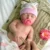 Open Mouth Girl 55cm Silicone Reborn Baby Realistic Features Weighted Soft Touch Doll Offer Comfort Emotional Support