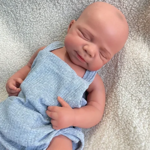 18 Inch Unpainted Realistic Silicone Reborn Baby Girl/Boy Pascale Washable Newborn Dolls Gift For Children Toys And Collectors