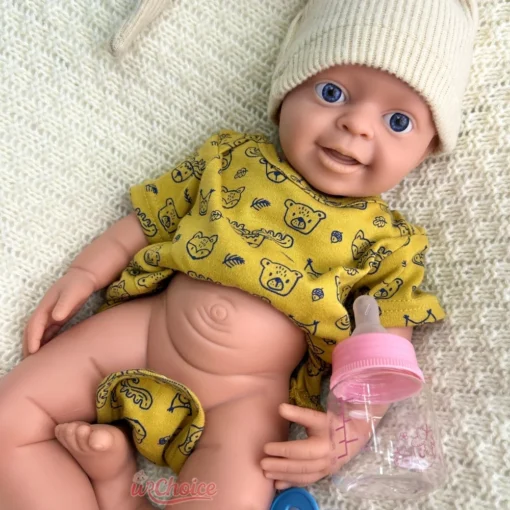 S4857ada3a5784d9fac796c23b9f618d3V.webp Realistic Details Waterproof Silicone Reborn Baby Boy18Inch Open Blue Eyes Soft Baby Educational Prop for Nursing Training