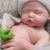 Saskia 18 Inch Sleeping Soft Silicone Newborn Girl Baby Doll Handmade Soft Touch Bebe de Silicone Reborn