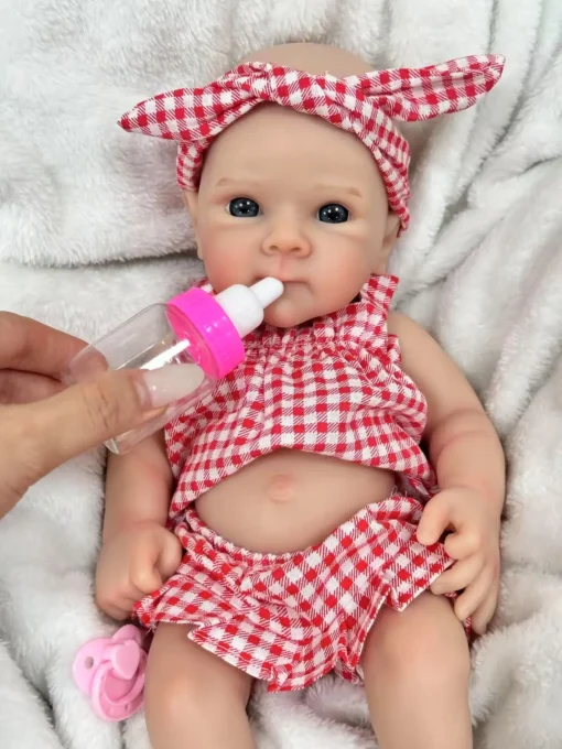 12" Micro Preemie Full Body Silicone Baby Doll Girl Carina Lifelike Reborn Doll Surprise Children Anti-Stress