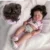 50cm 20inch Full Body Soft Silicone Reborn Baby Girl Lifelike with Hair Visible Veins Bebe Waterproof Toys for Collector Artist