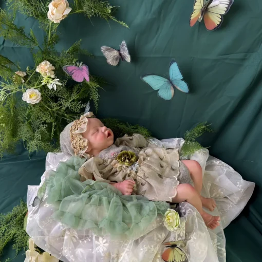 S523877790af4470eb5be332862550415M-2.webp 17.52Inch Open Mouth Silicone Girl Reborn Full Solid Silicone Reborn Dolls Painted Baby Doll Toy For Kids Reborn Corpo De Silico