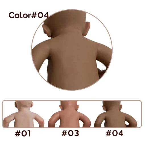 50cm Open Mouth Girl Loulou Silicone Reborn Baby Doll Washable 3D Painted Skin Newborn Collectible Gift For Kids' Keepsake