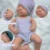 18.9Inch Artisan-Crafted Silicone Reborn Baby Girl/Boy Loulou Flexible Washable Lifelike Details For Doll Lovers Gifts Kids Toy