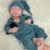 18.9Inch Artisan-Crafted Silicone Reborn Baby Girl/Boy Loulou Flexible Washable Lifelike Details For Doll Lovers Gifts Kids Toy