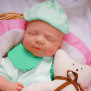 18.31" Lifelike Full Body Silicone Reborn Baby Floppy 5.6lb Newborn Doll Open Mouth