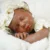 18.9" Full Body Solid Silicone Reborn Baby 6.8Lbs Girl Weighted 3D Skin Visible Veins Newborn Doll Kids Toy Anti-Stress