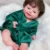 Saskia 16 Inch Emmy Silicone Reborn Baby Boy Can Open Mouth Handmade Realistic Newborn Doll Best For Children Christmas Gift