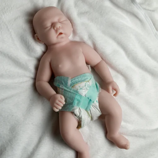 S69a4e9ec4a354289881da9ba79c67873d.webp Rebe Reborn Girl Doll 17 Inches Baby Full Body Silicone Dolls Accompany Reallist Lifelike Bebes Reborn Dolls 45cm Hot Sale 2022