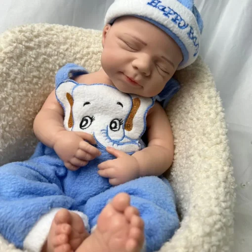 Handmade 19Inch Pascale Platinum Silicone Reborn Baby Boy Unpainted & Painted Washable Doll Gift for Doll Lovers Collector