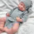 Soft touch 18.9 inch solid silicone baby girl 3.2kg real weight professional grade newborn all details restored