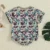 Toddler Boy Lightweight Camo Romper with Short Sleeves Round Neck and Cute Animal Embroidery for Summer Fun