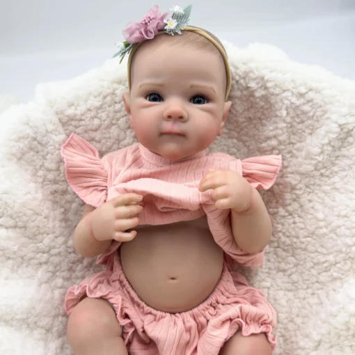 NPK 19-inch Bettie Full Body Collectible Art Doll for Girls Waterproof Bath Toy with Hand-Painted Hair vinyl  Doll