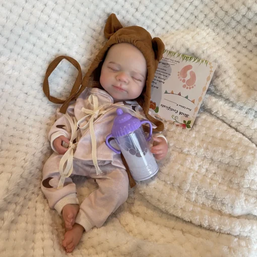13Inch Open Mouth Silicone Pascale Reborn Baby Doll Painted Full Body Soft Silicone Newborn Dolls For Kid Silicona Cuerpo Entero