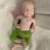 100% Whole Silicone Reborn Baby Boy 18.5" Painted Handmade Realistic Soft Weighted Newborn Doll Anti-Stress Christmas Gift