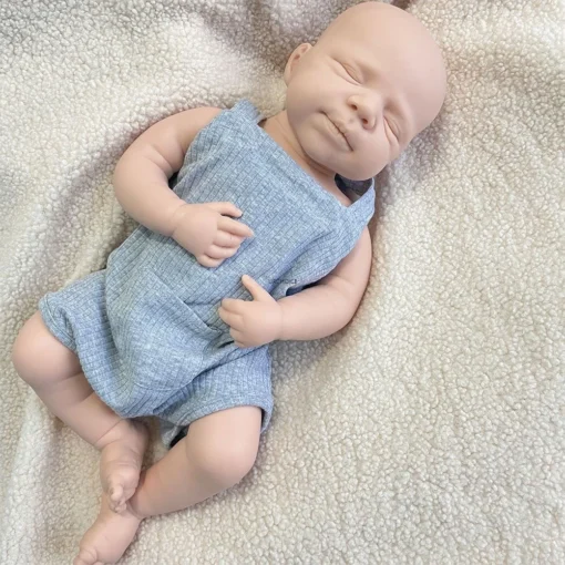 18 Inch Unpainted Realistic Silicone Reborn Baby Girl/Boy Pascale Washable Newborn Dolls Gift For Children Toys And Collectors