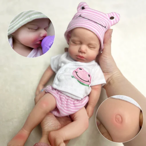 S89c5c8f27ccc43e3bdb90a6db581d6d57.webp Loulou Can Open mouth Reborn Doll Baby Full Body Soft Silicone Bebe Doll Boy And Girl For Choose