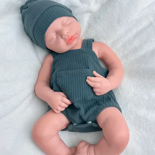 Soft touch 18.9 inch solid silicone baby girl 3.2kg real weight professional grade newborn all details restored