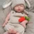 Saskia 18 Inch Sleeping Soft Silicone Newborn Girl Baby Doll Handmade Soft Touch Bebe de Silicone Reborn
