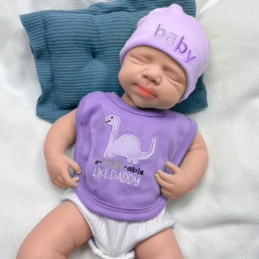 18.9Inch Artisan-Crafted Silicone Reborn Baby Girl/Boy Loulou Flexible Washable Lifelike Details For Doll Lovers Gifts Kids Toy