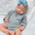 Soft touch 18.9 inch solid silicone baby girl 3.2kg real weight professional grade newborn all details restored