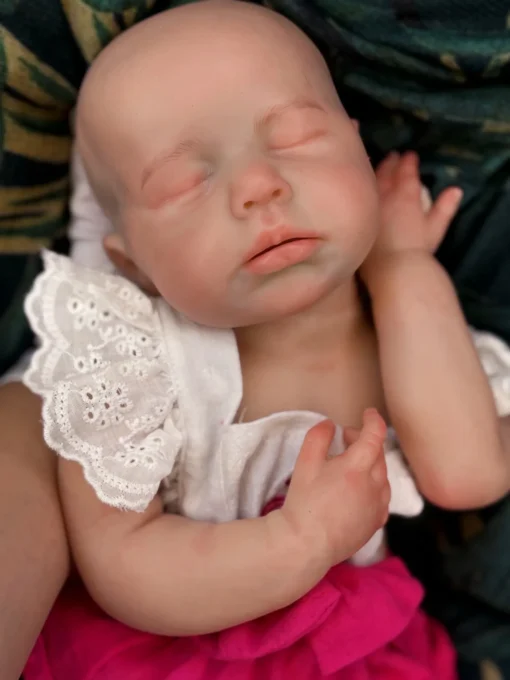 18Inch Open Mouth Painted/Unpainted Silicone Loulou Bebe Reborn Doll Realistic Newborn Baby Doll Toy For Gifts Muñeca Reborn