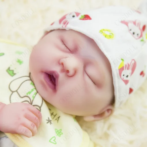 S9771d238b89543b6be9169dcdb2bd3abJ.webp Rebe Reborn Girl Doll 17 Inches Baby Full Body Silicone Dolls Accompany Reallist Lifelike Bebes Reborn Dolls 45cm Hot Sale 2022