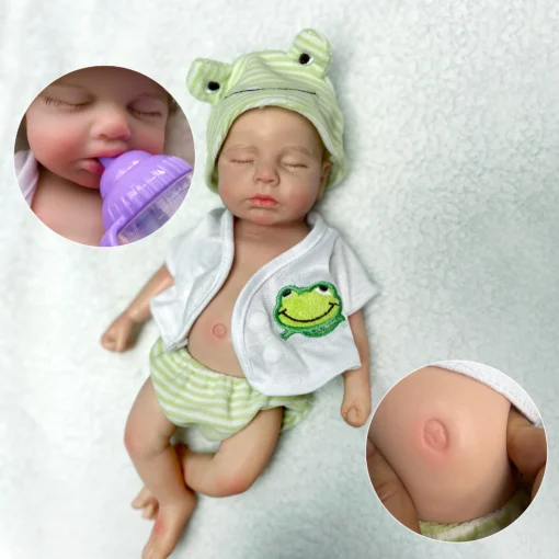 S97a98867aaeb424c9f9f974b6d2bb6a4n.webp Loulou Can Open mouth Reborn Doll Baby Full Body Soft Silicone Bebe Doll Boy And Girl For Choose